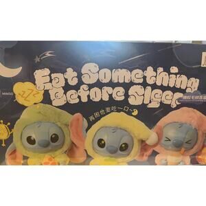 FULL CASE/SET - MINISO x Disney Stitch Eat Something Before Sleep Vinyl Plush
